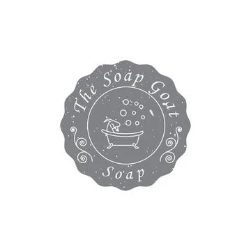 Goat soap logo Stock Illustration