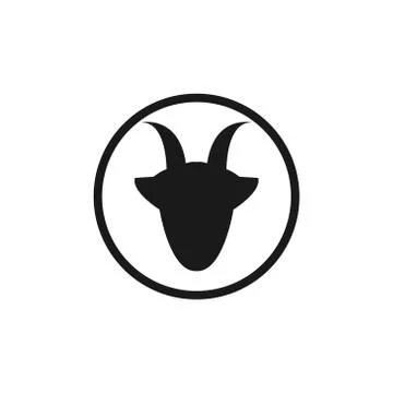 Goat vector design template illustration Stock Illustration