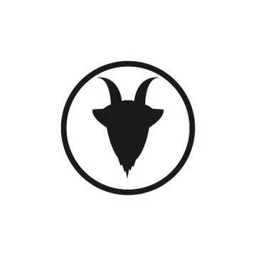 Goat vector design template illustration Stock Illustration
