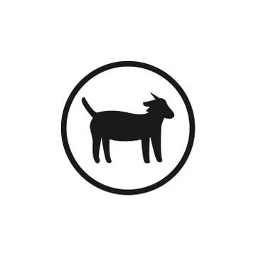 Goat vector design template illustration Stock Illustration