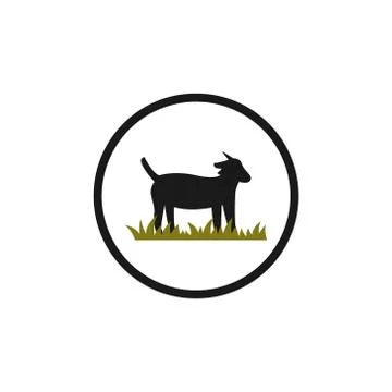 Goat vector design template illustration Stock Illustration
