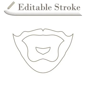 Goatee Icon Stock Illustration