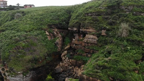 Goats Cliff, Spain Drone 2 Stock Footage 123794018