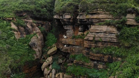 Goats Cliff, Spain Drone 4 Stock Footage 123794064