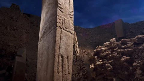 Göbekli Tepe fly over ancient ruin neolithic Turkey Vidéo 101976662