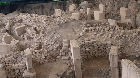 Gobekli Tepe in Sanliurfa. Turkey The Oldest Temple of the World. UNESCO World Stock Footage 240502353