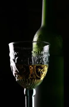 Goblet and Bottle Stock Photos