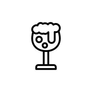 Goblet, beer icon. Simple line, outline vector elements of international beer イラスト素材