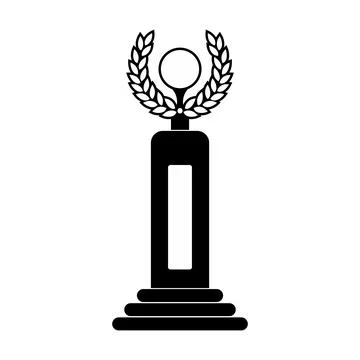 Goblet black simple icon Illustrazione stock