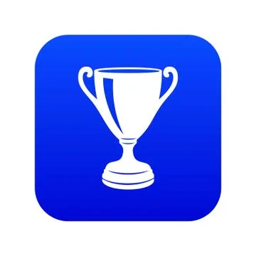 Goblet icon blue Stock Illustration