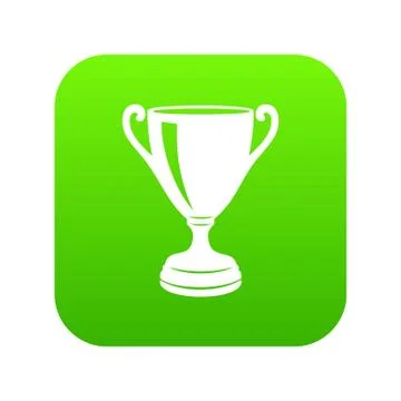 Goblet icon green Stock Illustration