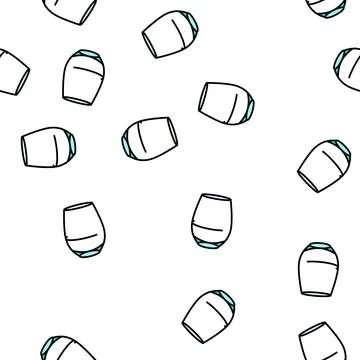 Goblet wine glass vector seamless pattern Stockillustratie
