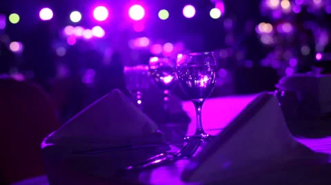 Goblets at night Stock Footage 51231798