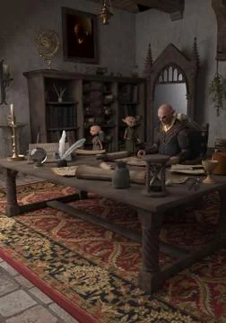 Goblin Alchemist Stock Illustration