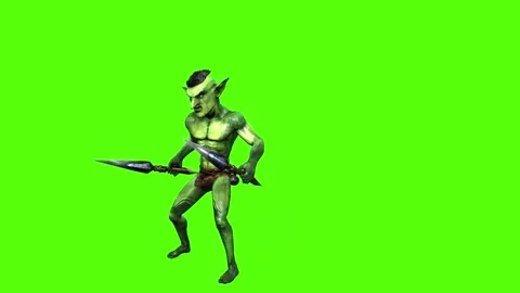 Goblin Death Green Screen Animation and ... | Stock Video | Pond5