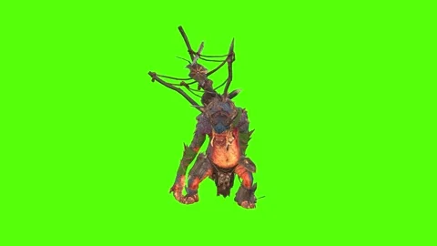 Goblin Idle Green Screen Animation 3D Re... | Stock Video | Pond5