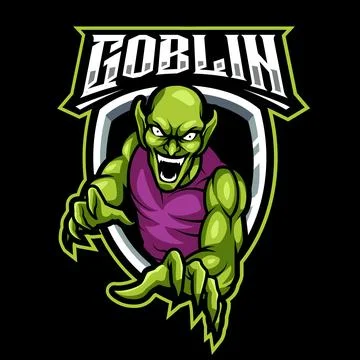 Goblin mascot logo design vector with modern illustration concept Stock Illustration