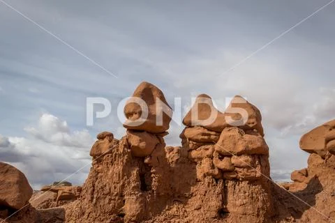 Goblin Valley Hoodoos Stock Photos