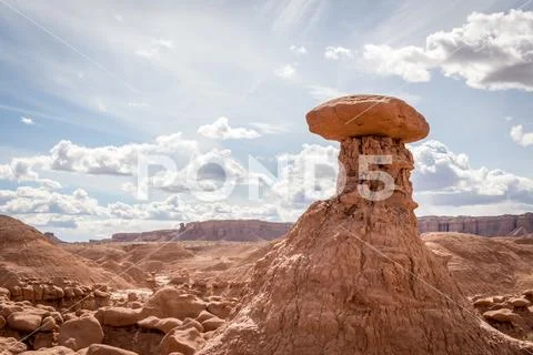 Goblin Valley Hoodoos Stock Photos