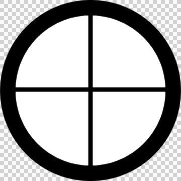 Gobos Round Window Frame Stock-Illustration