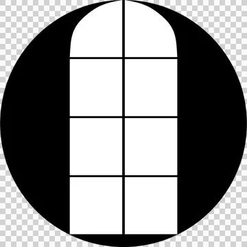 Gobos Tall Window (gobos light) Stock-Illustration