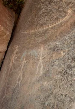 Gobustan Historical Petrographs Stock Photos
