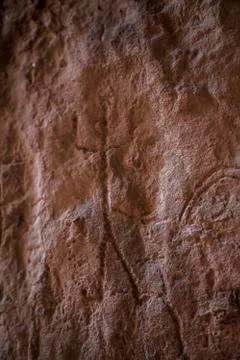 Gobustan Historical Petrographs Stock Photos