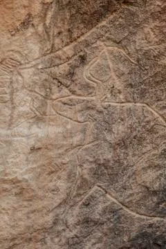 Gobustan Historical Petrographs Stock Photos
