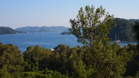 Gocek Bay Panorama Video stock 91064066