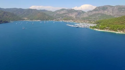 Gocek Turkey Aerial View Stock Footage 68348533