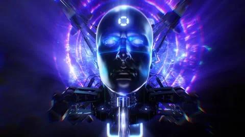 The God of AI 01 Video stock 240948204