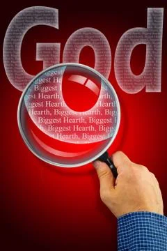 GOD is the Biggest Heart Stock Illustration