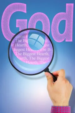 GOD is the Biggest heart Stock Illustration