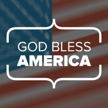 God Bless America Stock Illustration