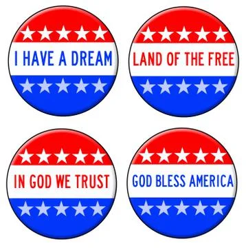 God bless america Stock Illustration