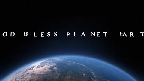 God Bless Planet Earth Stock Footage 87291152