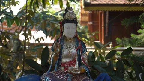 God of china in temple. Stock Footage 123472013