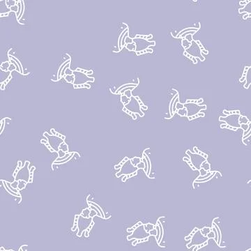 God egypt osiris line seamless pattern Illustrazione stock
