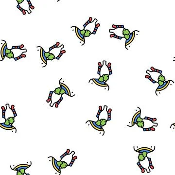 God egypt osiris vector seamless pattern イラスト素材