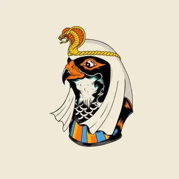 God of Horus head Stock Illustration