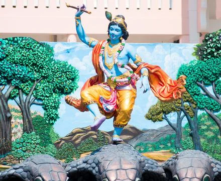 God Krishna Idol Stock Photos