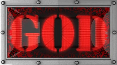 God on led Stock Footage 8762508