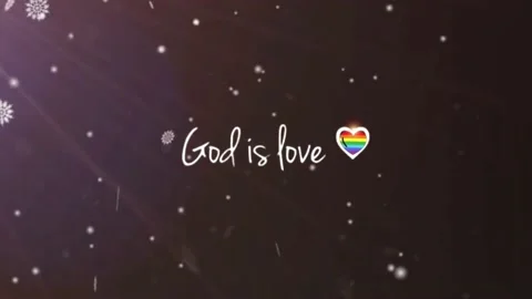 God Is Love text with Beautiful background 3D Seamless footage 4K Stock Footage 146500678