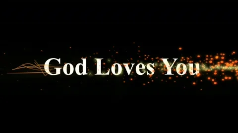 God Loves You 库存影片 637174