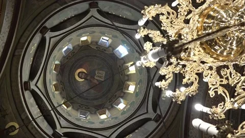God in ortodox church 库存影片 130862976