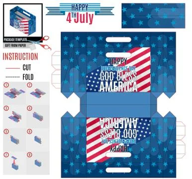 God protects america package pattern for holiday 스톡 일러스트