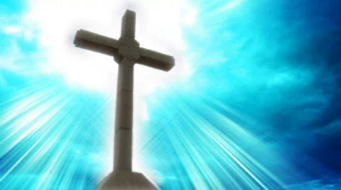 God Rays Loop Blue Stock-Footage 88287