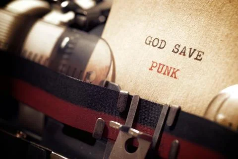 God save punk phrase 写真素材