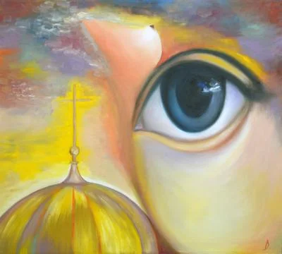 God Sees All Illustrazione stock