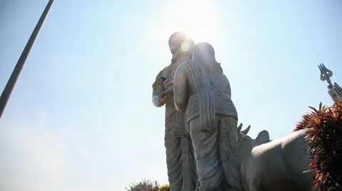 God Shiva in Murudeshwar Stock Footage 22424451